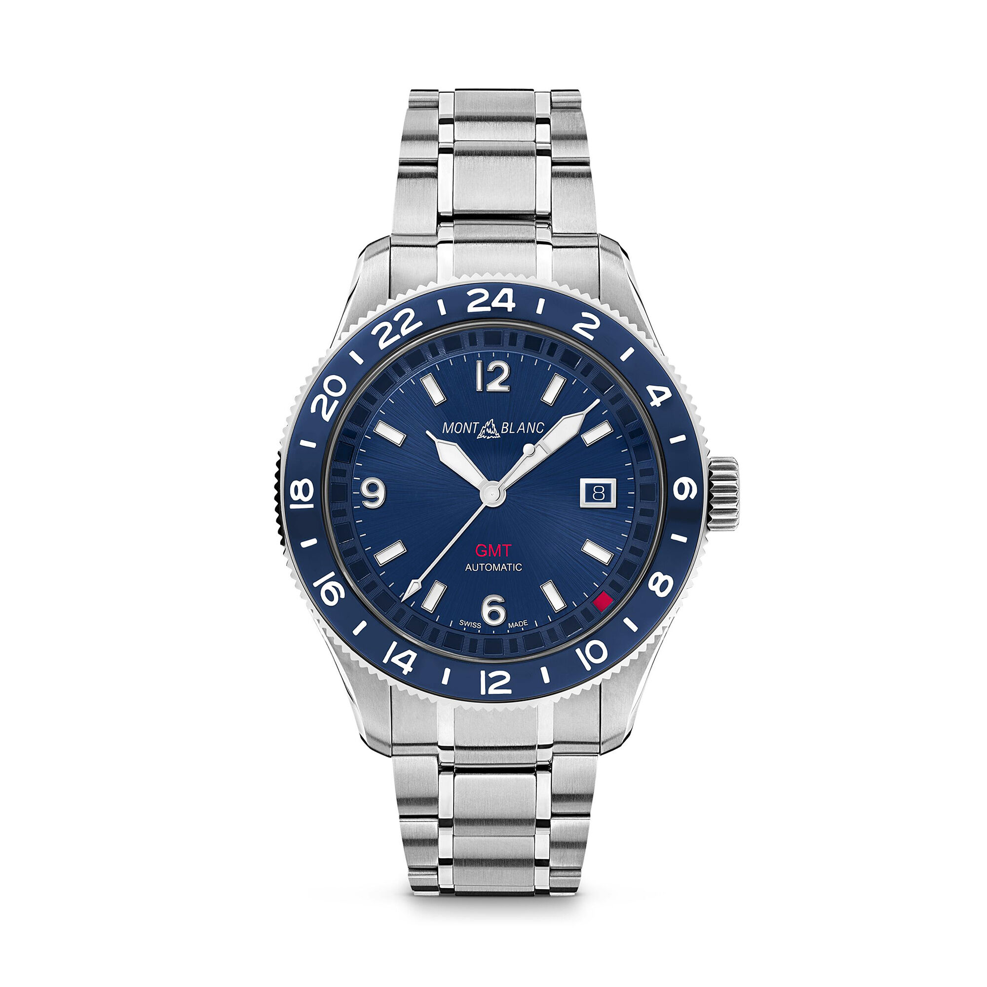 Montblanc 1858 GMT 42 mm in Stainless Steel Montblanc 129616